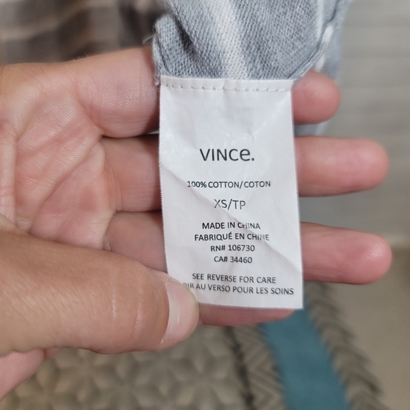 VINCE GRAY STRIPED RACER BACK MAXI DRESS, SZ XS - Picture 6 of 12